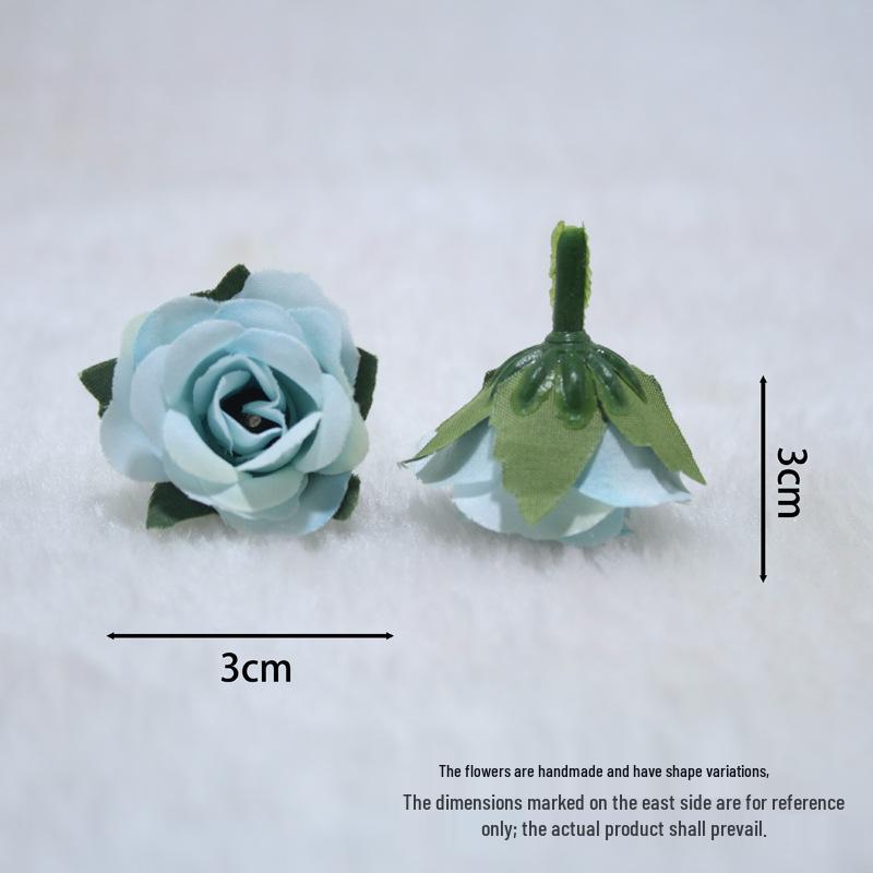 Handgefertigte Mailand Rose Künstliche Blume für Zuhause, Hochzeitsdekoration und DIY Kopfschmuck