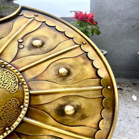 60.96 Cm Handmade TROY Shield  Medieval Torjon Design for Cosplay or Display