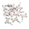 20pcs No Fade 316 Stainless Steel Double Loops Star Heart Cute Charms Pendant DIY Jewelry Findings for Necklace Bracelet