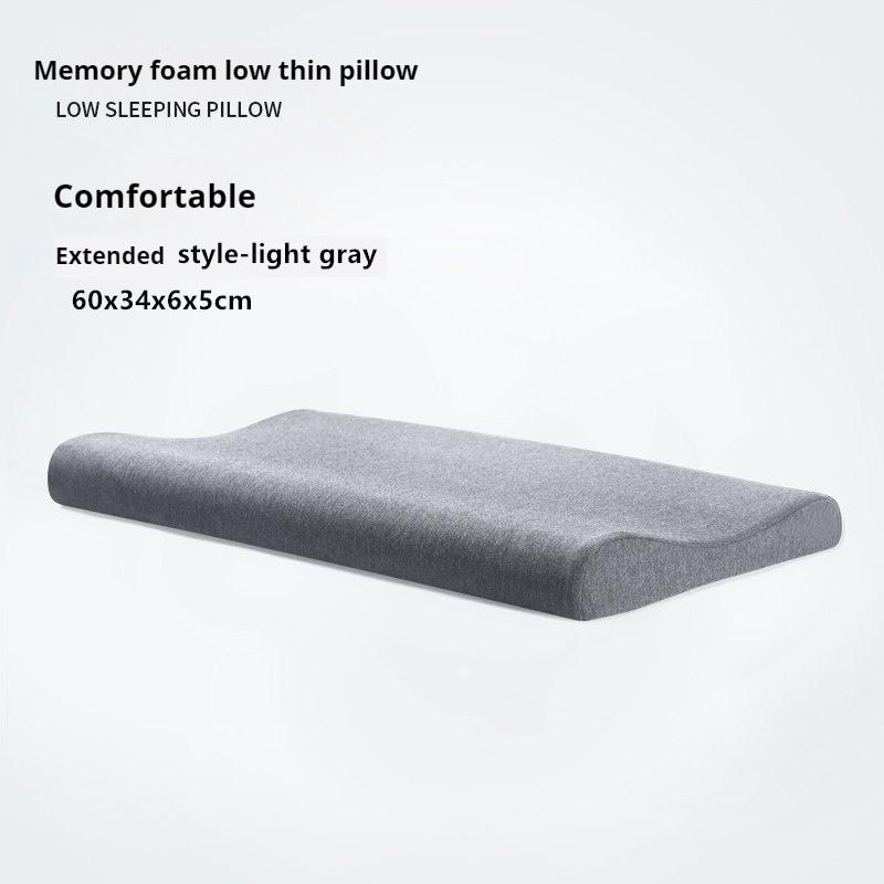 Memory Foam Low Soft Pillow Neck Spine Protection Thin Pillow for Children Teenager Adult Pregnant Health Care Pillow