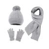 Warm Scarf and Hat Set  Woolen Hat Yarmulke Pullover Cap  Outdoor