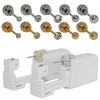 Strumento monouso per piercing all'orecchio in acciaio inossidabile Orecchini Fiore Farfalla Base Sfera con Pietra di Zircone Pistola per Orecchie monouso