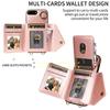 Per iPhone 6/6s/6Plus/7/8,7Plus/8Plus,iPhone SE (2020/2022) Tracolla Corda Anello Staffa Design Porta Carte Slot Copertura con Texture Litchi Custodia per Telefono