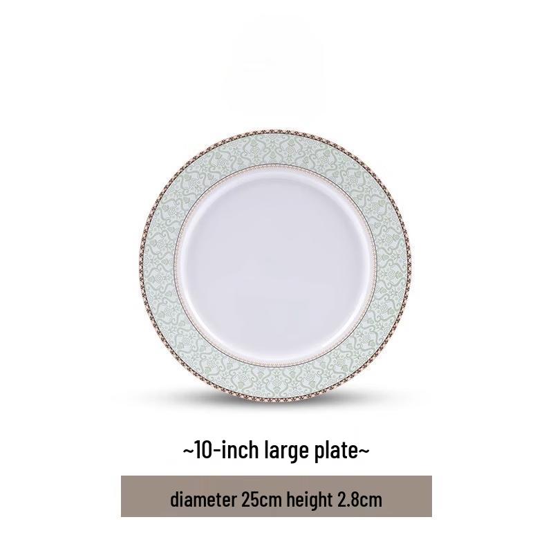 Elegant Floral Ceramic Fish Plate