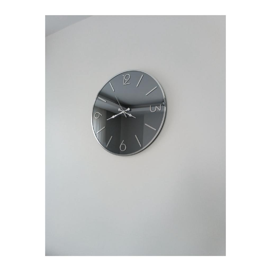 Mirrored Wall Clock Smoked Best Seller