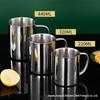 Zhishi 304 Stainless Steel Water Cup with Lid and Handle
