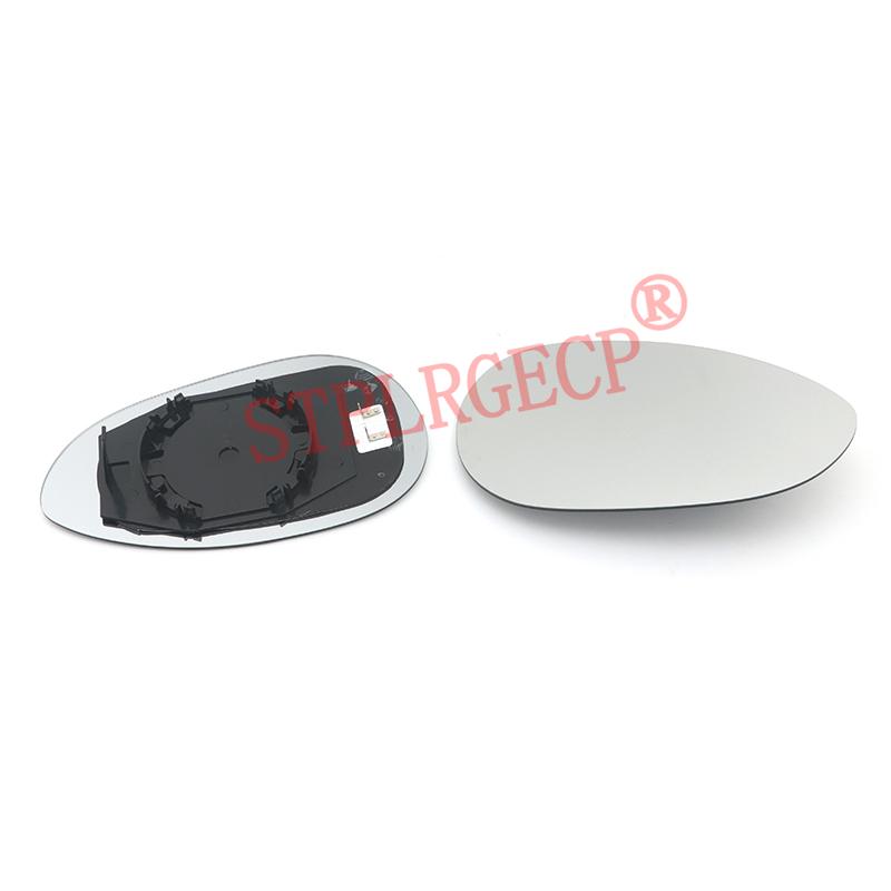 Pour Fiat 500 500C Punto Linea 2007-2018 – Verre de rétroviseur latéral chauffant de remplacement avec plaque, gauche et droite
