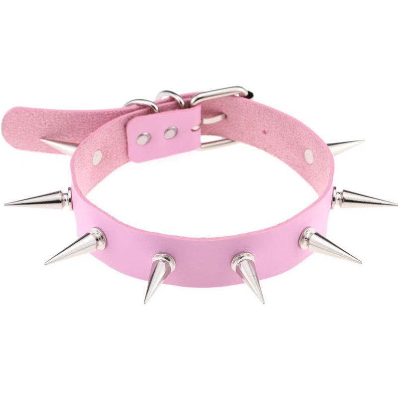 Halloween Gothic Rock Spike Rivet Collar Women And Men Wear Valentine'S Day Carnival Gifts For Daily Party Performances