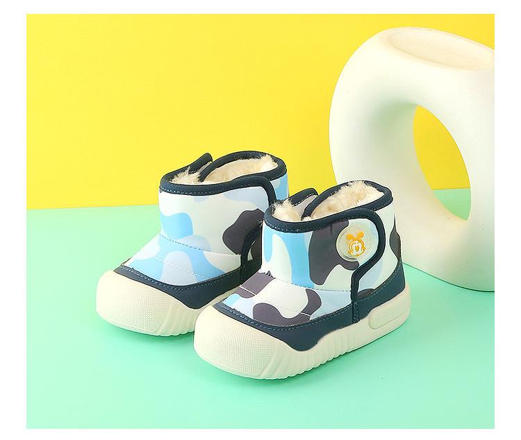 Bobodou Kids' Winter Boots: Warm, Anti-Slip, Soft Cotton Boots for Boys & Girls