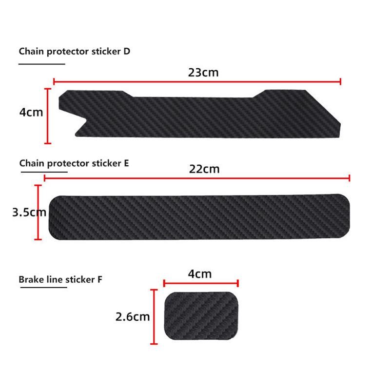 Bicycle Chain Protector Black Cycling Frame Chain Stay Posted Protector Chain Care Guard Cover Bike Accessories