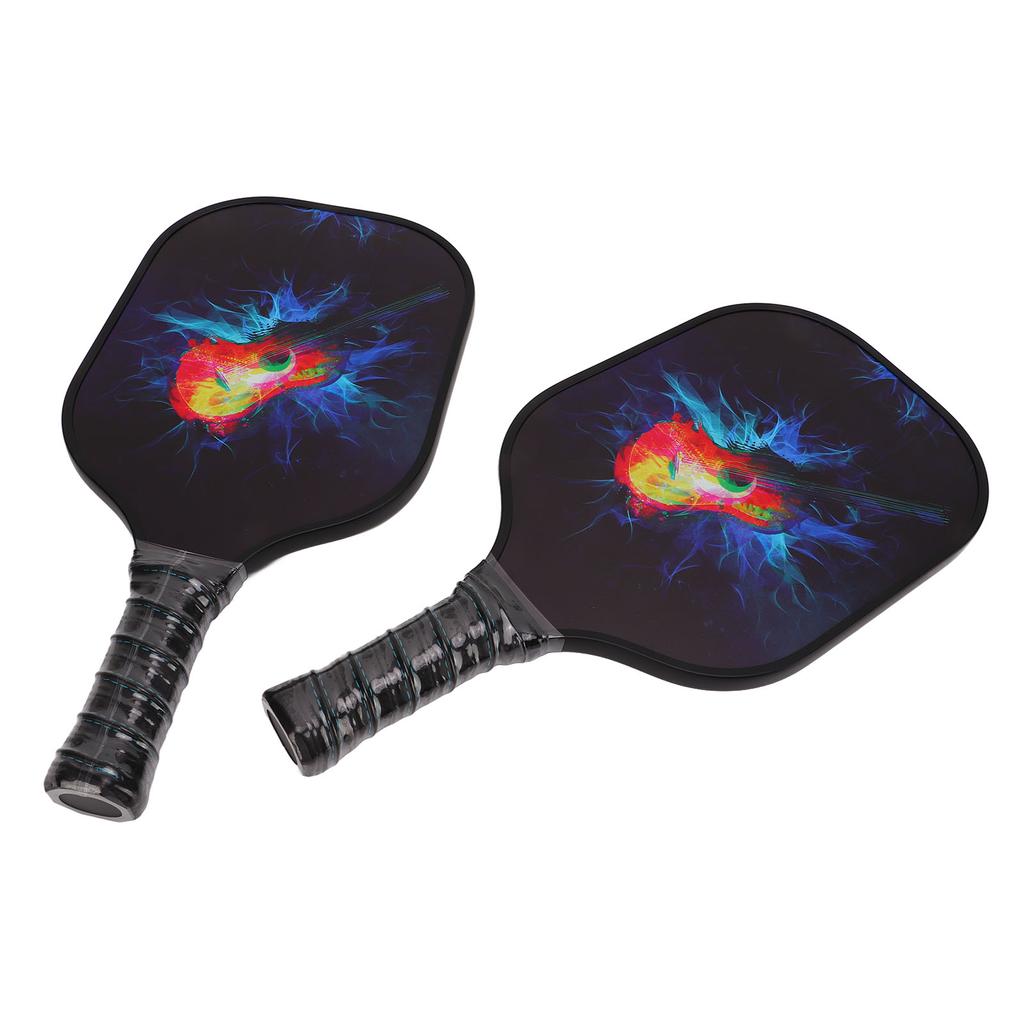 Pickleball Set 2 Rackets 4 Balls 1 Racket Bag Glass Fiber PP for Outdoor Sporting Training