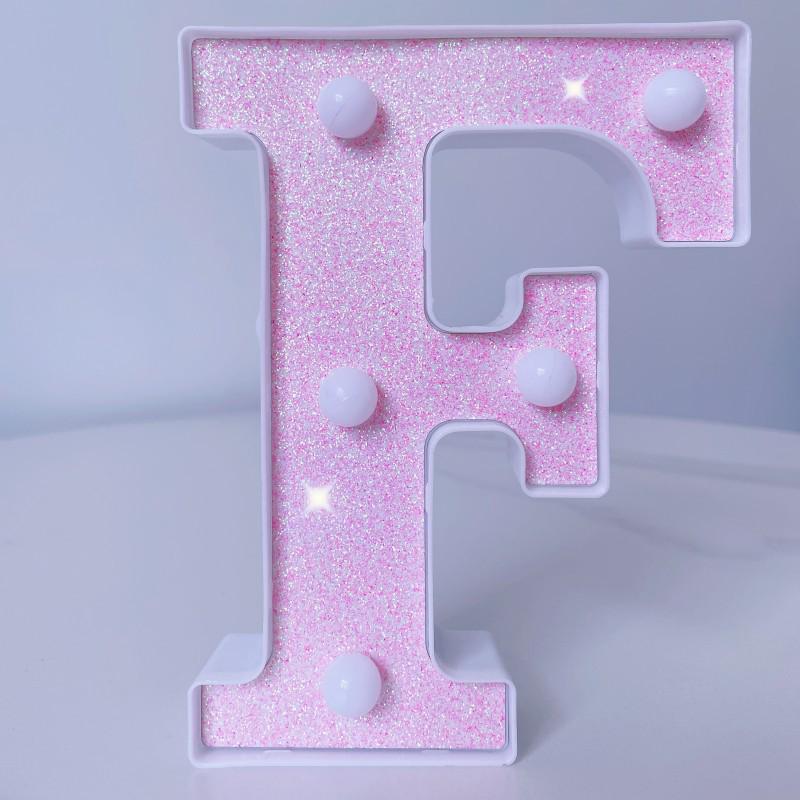 Pink LED Letter Light for Celebrations and Proposals
