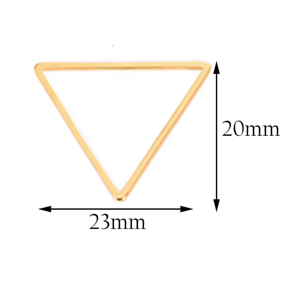 20pcs 3 Size Gold Stainless Steel Charm Pendant Open Bezels Hollow Pressed Resin Frame Mold Bezel DIY Jewelry Making Accessories
