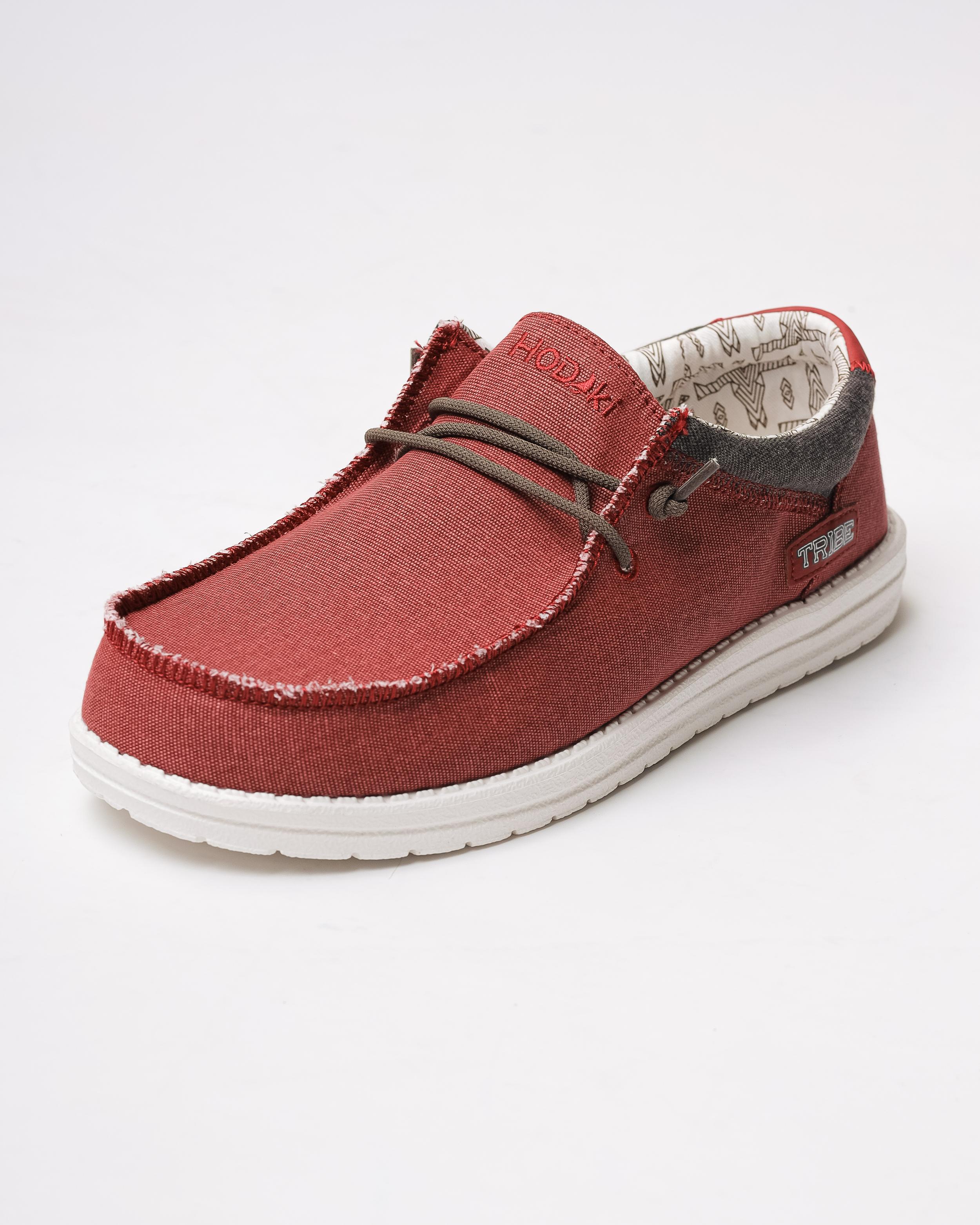 

Men s moccasins Hodaki 11001 41 red textile 46 червоний