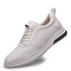 Men's Leather Sneakers Elevator Shoes Black Slip On Height Increasing Shoes Men Luxury 6/8CM Fashion Lift Casual Shoes