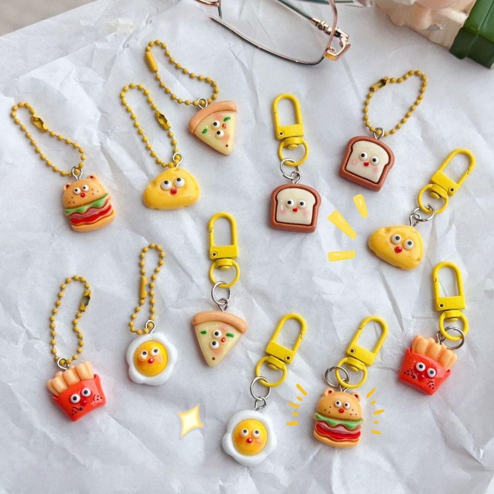 

Resin Keychain Food Bag Keyring New Cartoon Hanging Ornament 5