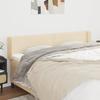 VidaXL Headboard with Ears Cream 203x16x78-88 Cm Fabric3118655