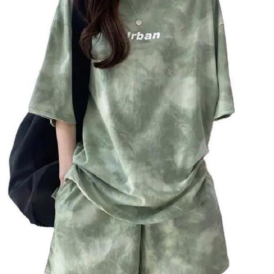 Jaune FEMME T-Shirt Slim imprimé au dos à Manches Courtes et Col Rond