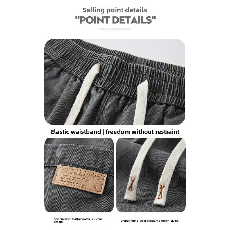 2026 Men's New Fashion Casual Straight-Leg Pants Versatile Workwear Trousers