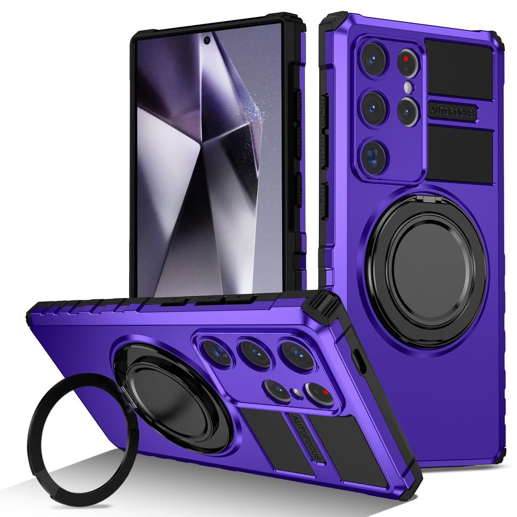 Shockproof Rotating Holder Phone Case for Samsung Galaxy S26 Ultra S25 S24 S23 S22 Plus S21 FE for Magsafe Wireless Charge Cover