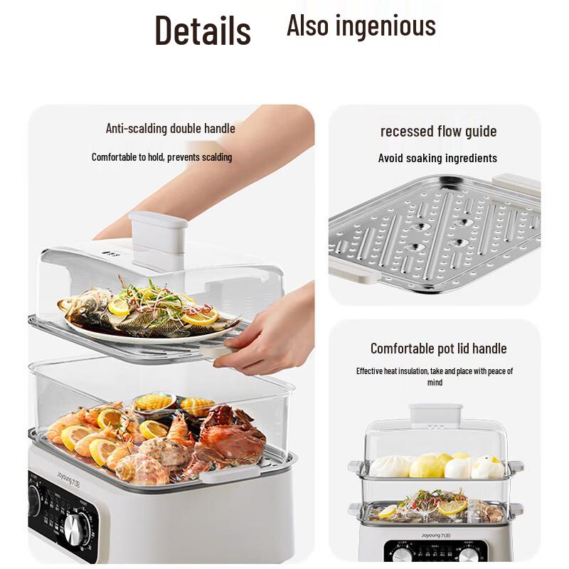 Joyoung Multifunction Electric Food Steamer with Timer CN Plug (adapter Included)