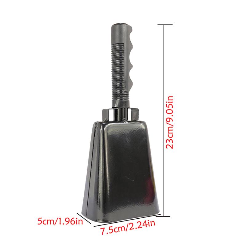 Cowbell With Handle Noise Makers Sports Events Cheering Iron Cow Bells Percussion Musical Instrument For Football Games Party