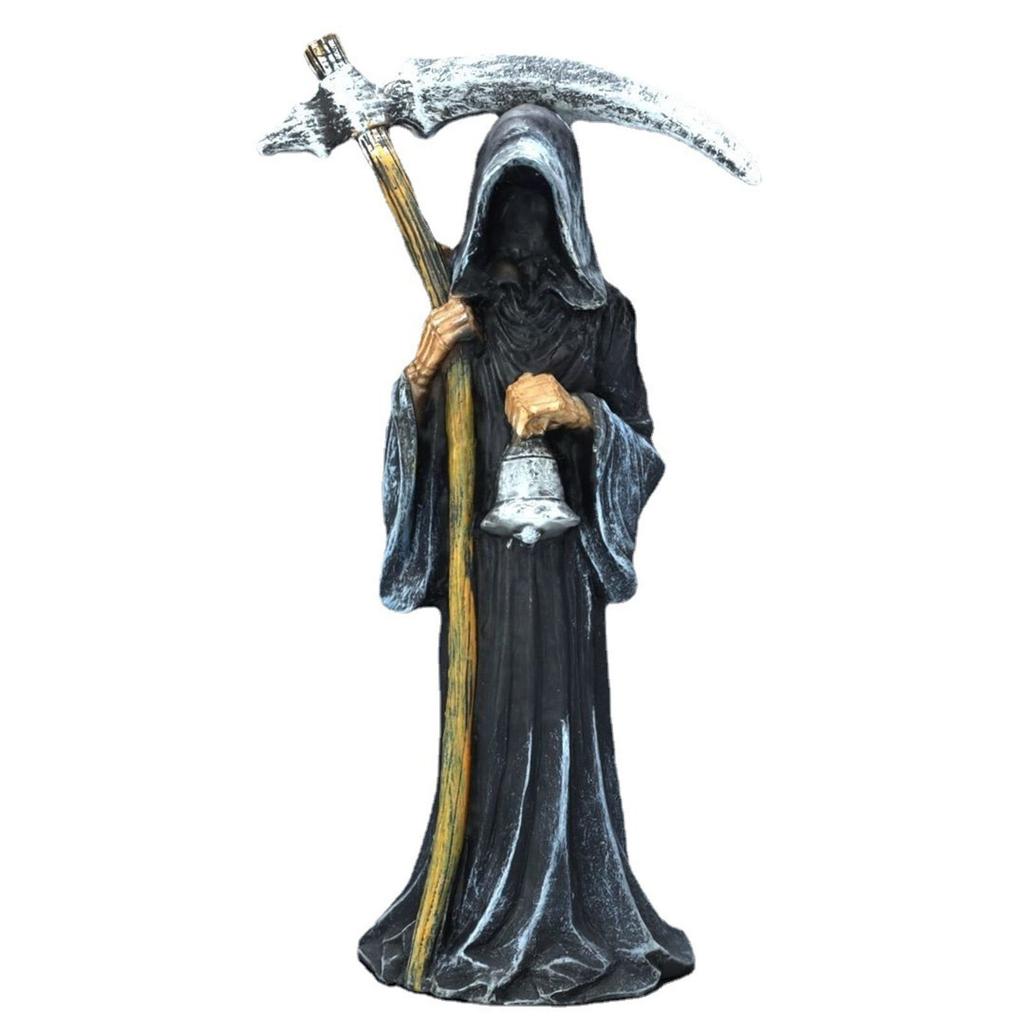 Death God Statue Gothic Decors Resins Craft Indoor and Outdoor Garden Desktop Sculpture Ornament For Halloween Party