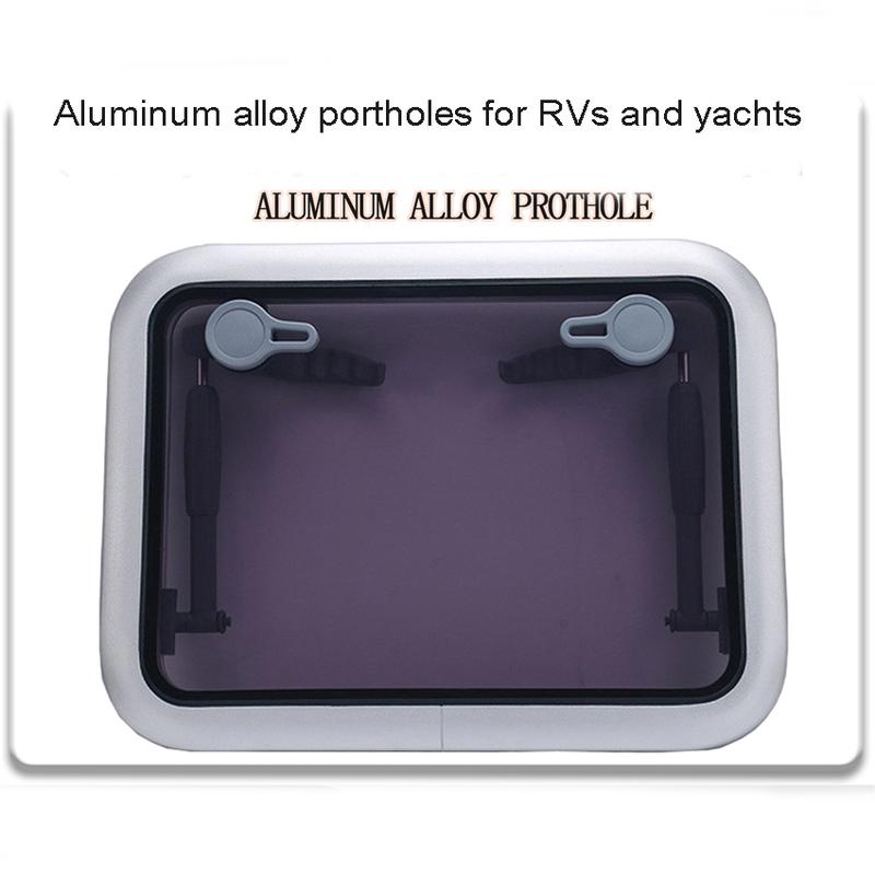 347 X 202mm Rectangular Aluminum Alloy Porthole Marine Porthole Yacht Marine RV Skylight Decorative Window Glass Window 347 X 202mm