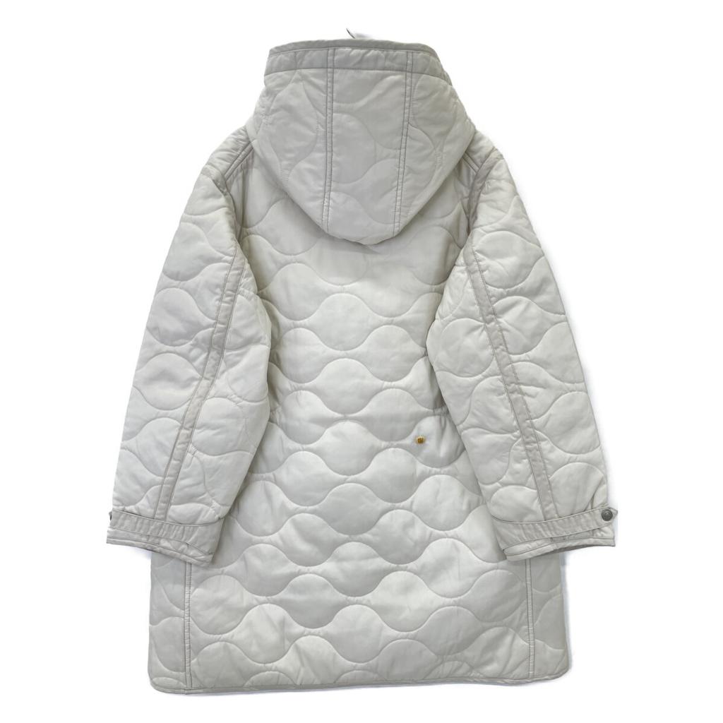 45R 8102023 White Nylon Quilted 908 Yachting Coat Coat 1 IvoryUsed