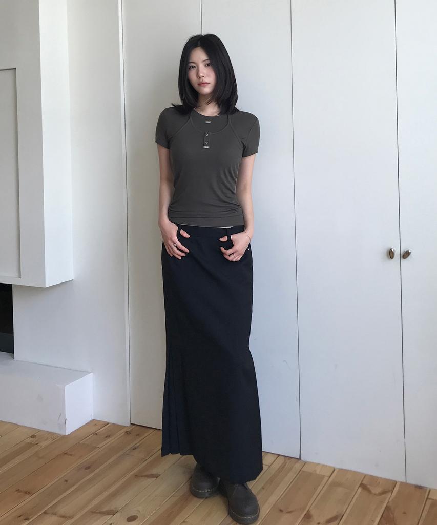 Grove Lynn Long Skirt (2Color)