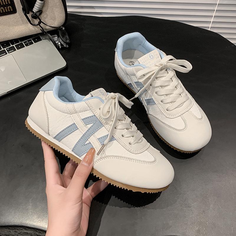 Retro Color Matching German Training Shoes Women's 2025 Summer New Soft Sole Light and Comfortable Casual Versatile Sports Forrest Gump Shoes