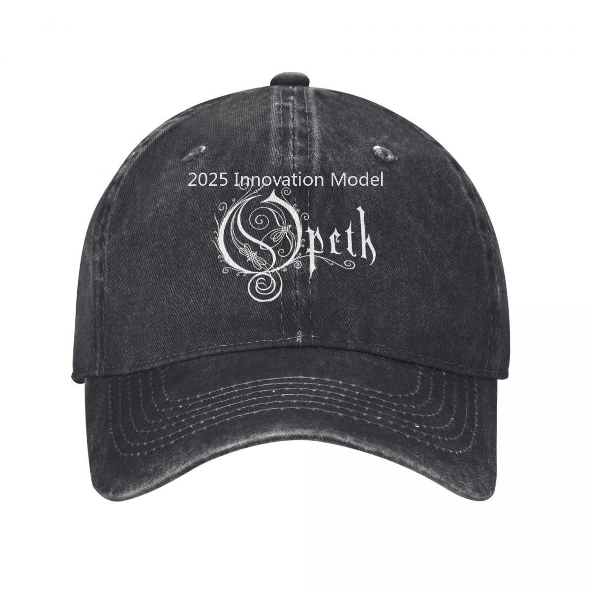 XIXIGO Cap Casual Opeths Logo Death Metal Band Baseballpet Mannen Vrouwen Verweerd Gewassen Snapback Hoed Vintage Muziekalbum Buiten Hoeden Pet One Size