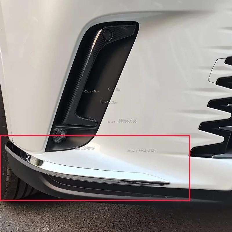 For Lexus RX 350h 450h 500h 2024 Car Front Bumper Corner Cover Trim Anti-rub Lip Molding Cover Fram Styling Accessories
