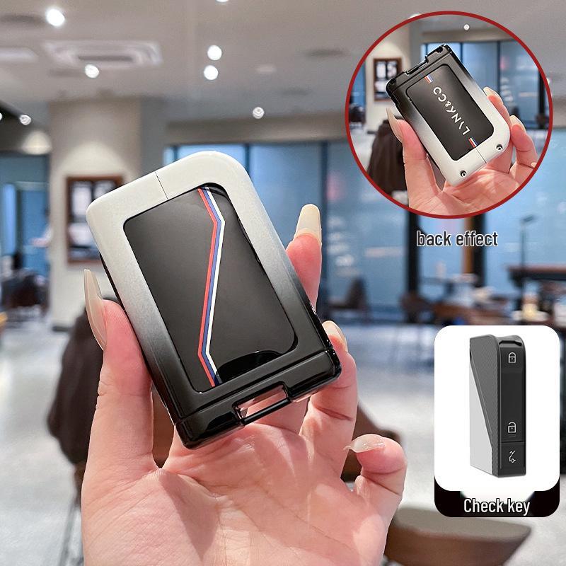 Lynk & Co nyckelskydd: Passar modeller 03, 06, 01, 05, 02, 09, 07 & 2025 - Metall- och High-End-alternativ finns tillgängliga.