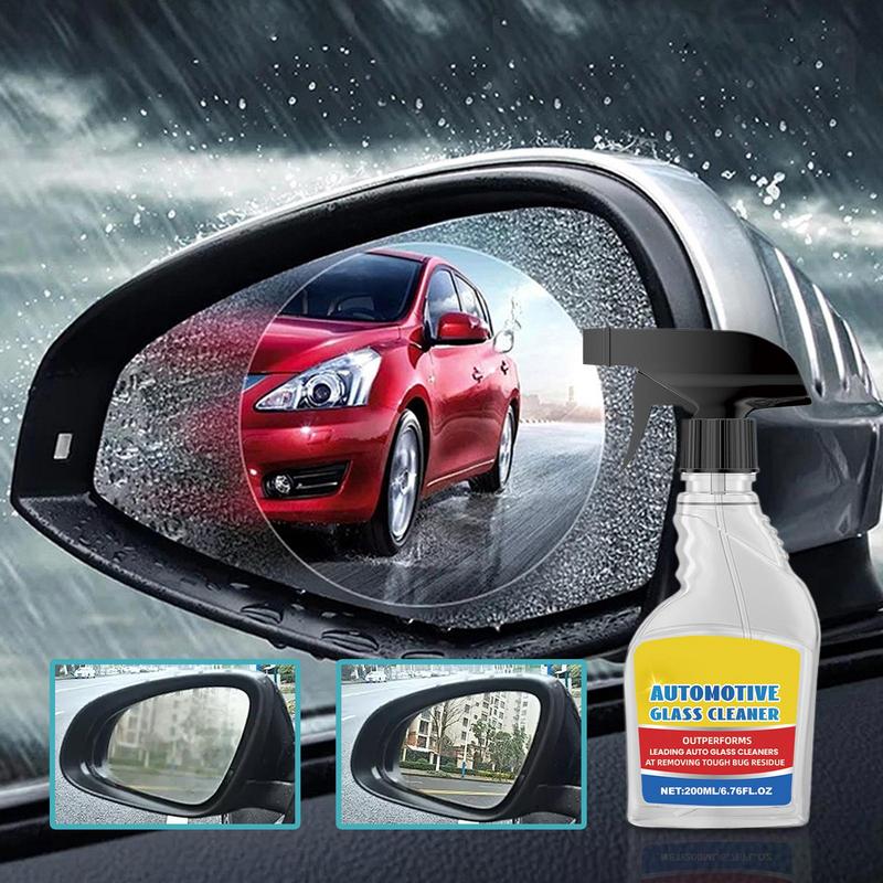 Automotive Glass Cleaner Auto Glass Cleaner 6.76fl.oz Tint Safe Window Cleaner For Car Waterproof Car Interior Glass Cleaner For