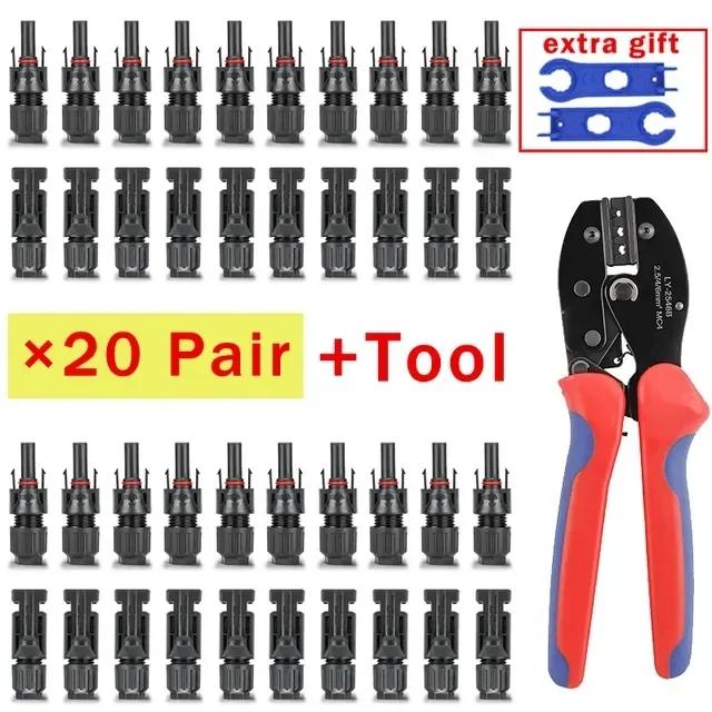 400/200/100/40/20/10 Pcs 1000V 30A Solar Connector Kit Connectors for Solor Panel
