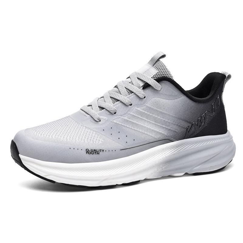 

Summer foreign trade large size new soft-soled casual sports shoes non-slip and wear-resistant mesh men s shoes shock-absorbing running shoes 39 серо голубой