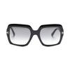 Tom Ford T Logo Acetate Irregular Frame Sunglasses Women sunglasses Black FT108201B
