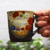 Waza no Kura Stilvolles Tassenpaar-Set, Kutani Ware, Hanazume Pottery, Luxus-Markengeschirr, hergestellt in Japan