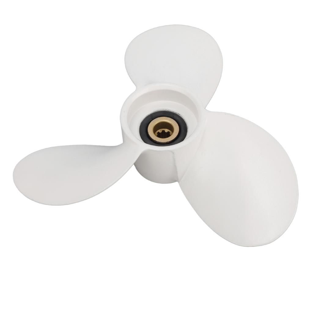 3-Blatt Aluminiumlegierung Propeller Ersatz Außenbordmotor Propeller für 4 5 6 8 PS Takt