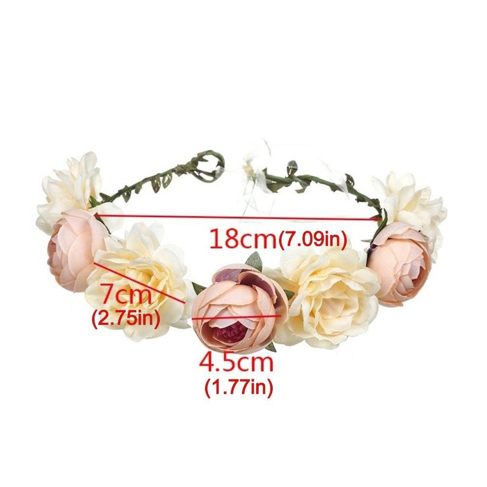 Bohemia Floral Headband Cloth Bridal Garland New Hair Bands  Birthday Party