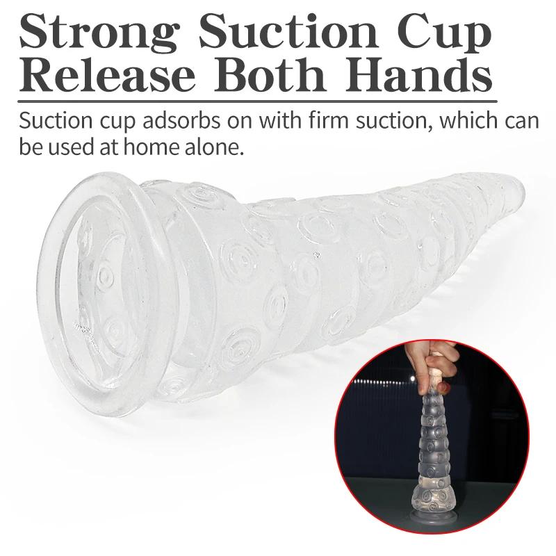 S/M/L False Penis Octopus Feet Penis Monster Tentacles Anal Insertion Female Vaginal Clitoral Stimulator Sexy Male Gay Adult Toy