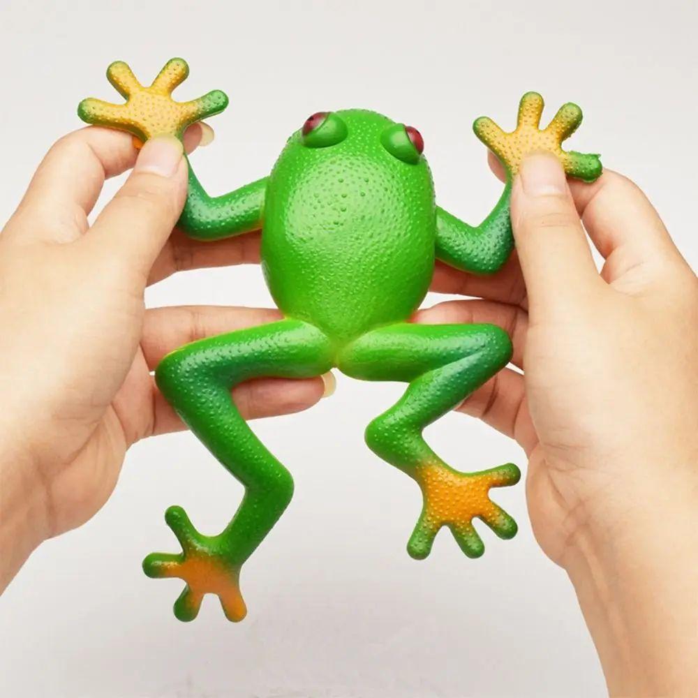 Soft Rubber Particles Pinch Frog Toy Sensory Realistic Simulation Game Stress Relieving Prank Funny Childrens Holiday Gift