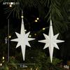 Sticky Powder Explosion Octagonal Star Pendant Ornament for Christmas Tree and Door Decoration