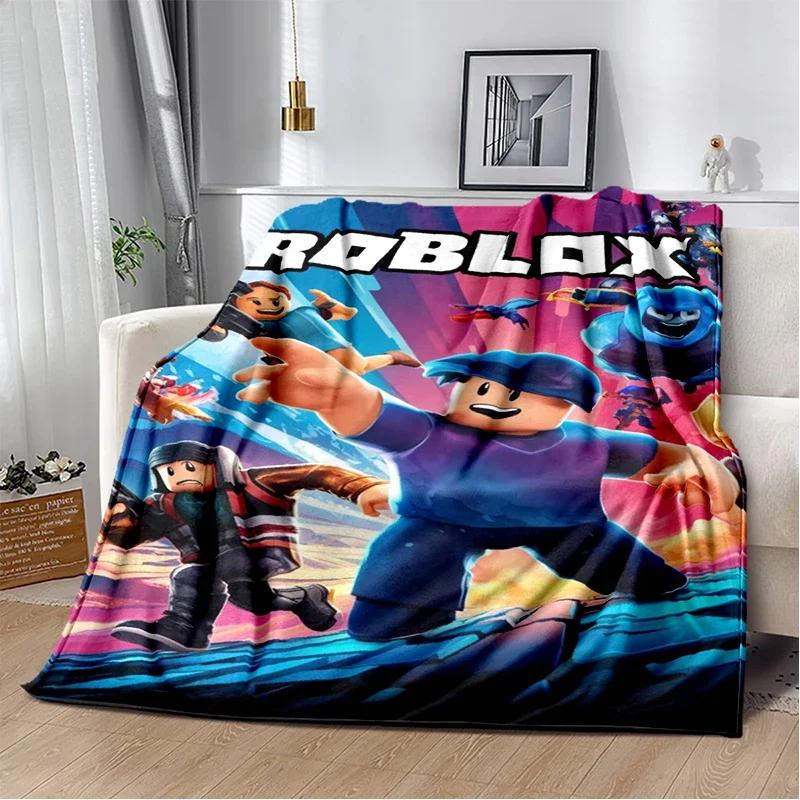 2025 New Style R-Robloxs Cartoon Game Gamer Soft Blankets,Keep Warm Throw Blanket Comfortable Blanket for Beds Sofa Home Bedroom