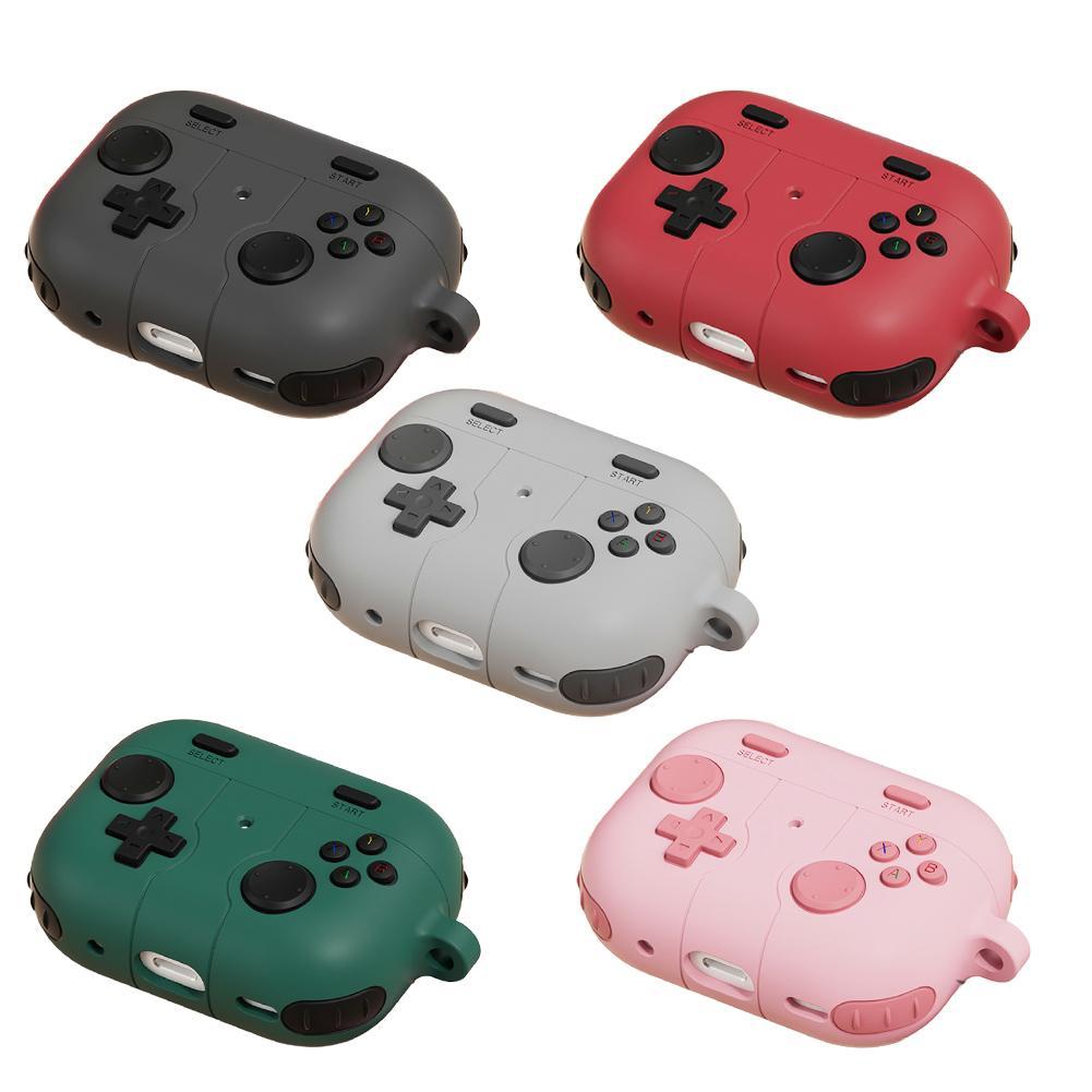 2025 für Airpods Pro 3 Hülle mit Schlüsselanhänger Weiches Silikon Schutzhülle Klassisches Niedliches Spielekonsolen-Design Hülle für Airpods Pro 3