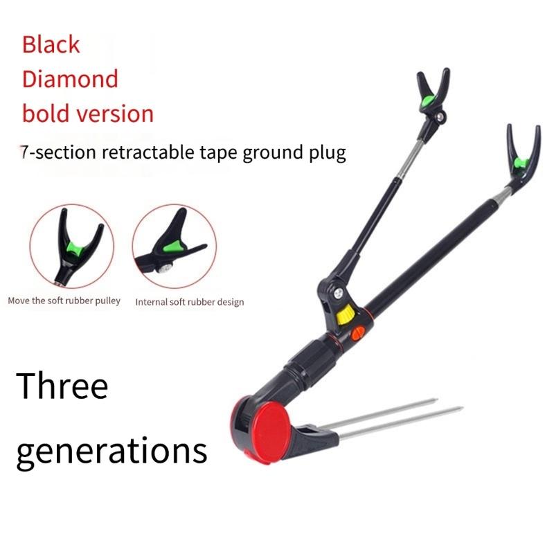 Heavy Type Stainless Steel Fishing Rod Ground Spikes Anchors for Secure Outdoor Angling Support In Lake River