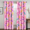 Pink Sweet Candy Ice-cream Girl Princess Window Panel Drapes In Children Bedroom Space Living Room Hall Treatments Kitchen Decor Drapes Blinds