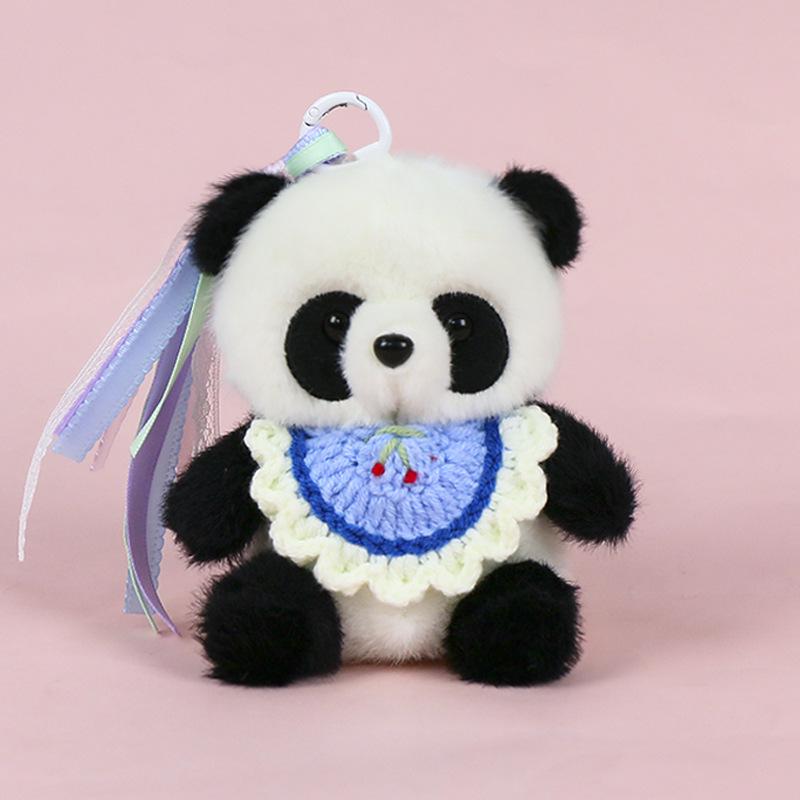 Premium Scented Panda Pendant Backpack: Dressed-Up Panda Doll In Various Styles