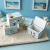 1pc Ocean Theme Home Decor Ornament Mini Small Undersea Treasure Box Home Decor Craft Photoshoot Party Prop Holiday Gifts